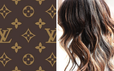 Balayage Brown Hair ,il castano che si ispira alla monogram Louis Vuitton]