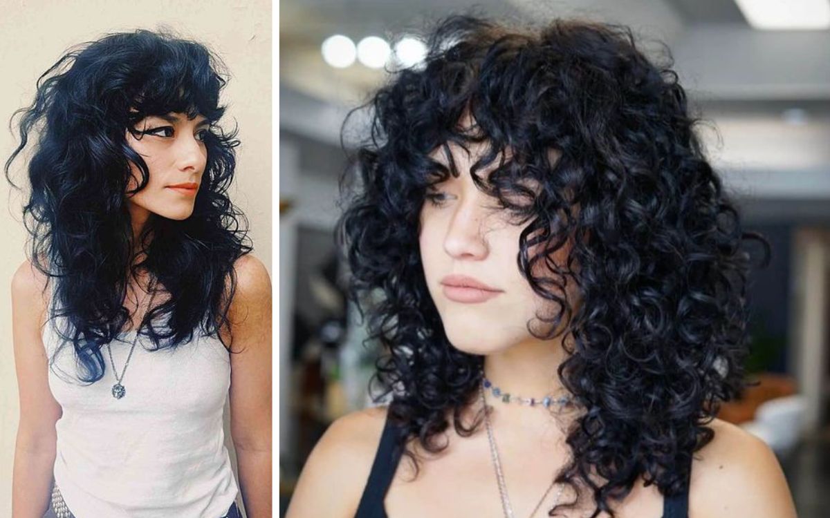 taglio-shag-su-capelli-ricci- Latest Hairstyles -Thrill inside