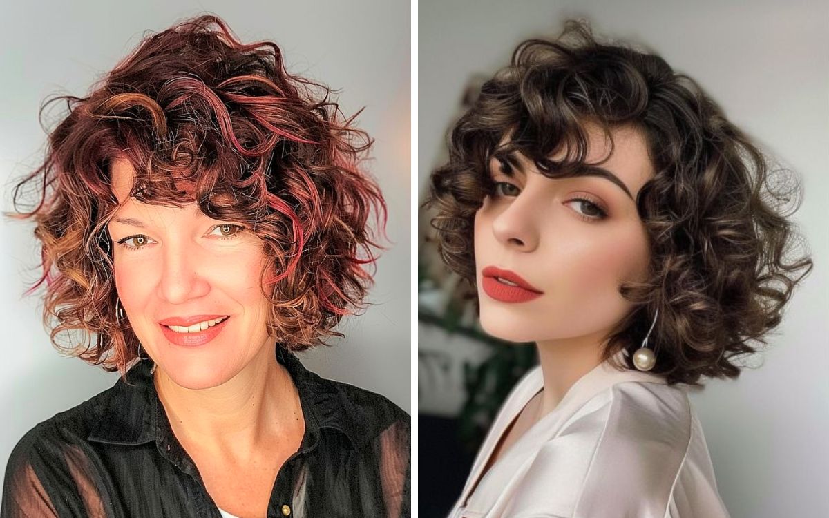 capelli-ricci-con-frangia-laterale-capelli- Cuts & Hues - Timeless Hairstyles
